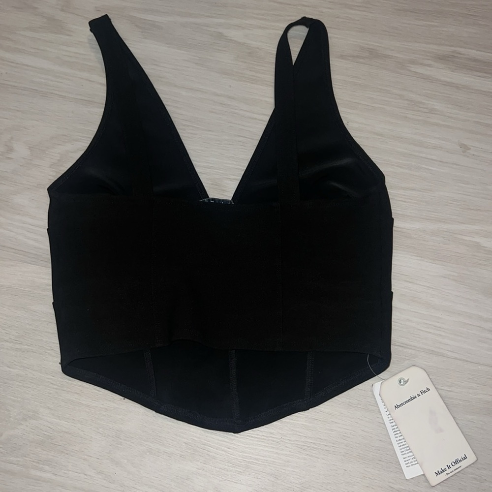 Abercrombie & Fitch Black V-Neck Bodysuit - Picture 2 of 2